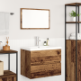 Juego de muebles de baño 3 pcs Madera antigua 60 x 38.5 x 45 cm