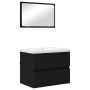 Juego de muebles de baño 3 pcs Roble artisan 60 x 38.5 x 45 cm