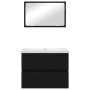 Juego de muebles de baño 3 pcs Roble artisan 60 x 38.5 x 45 cm