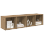 Conjunto de mueble de TV 2 pcs Roble artesanal 37 x 35 x 107 cm