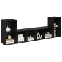 Conjunto de mueble de TV 4 pcs Roble negro 72 x 35 x 36.5 cm