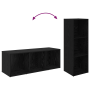 Conjunto de mueble de TV 2 pcs Roble negro 107 x 35 x 37 cm