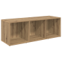 Conjunto de mueble de TV 2 pcs Roble artesanal 107 x 35 x 37 cm
