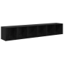 Conjunto de mueble de TV 2 pcs Roble Negro 37 x 35 x 107 cm