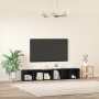 Conjunto de mueble de TV 2 pcs Roble Negro 37 x 35 x 107 cm