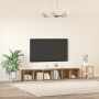 Conjunto de mueble de TV 2 pcs Roble artesanal 37 x 35 x 107 cm