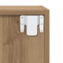 Mueble de TV de Pared 2 pcs Roble artesanal 37 x 37 x 72 cm