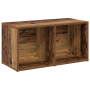 Conjunto de mueble de TV con estante 2 pcs Madera envejecida