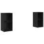 Conjunto de mueble de TV 2 pcs Roble negro 72 x 35 x 36.5 cm