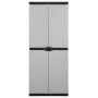 Garden cabinet with 3 shelves gray and black 68x40x168 cm by vidaXL, Lockers and storage cabinets - Ref: Foro24-340984, Price...