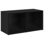 Conjunto de mueble de TV 2 pcs Roble negro 72 x 35 x 36.5 cm