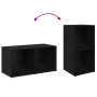 Conjunto de mueble de TV 2 pcs Roble negro 72 x 35 x 36.5 cm