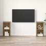 Conjunto de mueble de TV con estante 2 pcs Roble artesanal