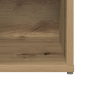 Conjunto de mueble de TV con estante 2 pcs Roble artesanal