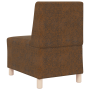Sofá Sillón 2 pcs Marrón 55 cm Cuero de ante sintético
