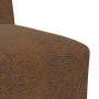Sofá Sillón 2 pcs Marrón 55 cm Cuero de ante sintético