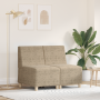 Sofá Sillón 2 pcs Gris Claro 55 cm Cuero de ante sintético
