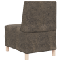 Sofá Sillón 2 pcs Gris oscuro 55 cm Cuero de ante sintético