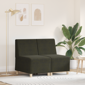 Sofá Sillón 2 pcs Verde 55 cm Cuero de ante sintético
