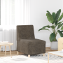 Sofá Sillón 3 pcs Gris oscuro 55 cm Cuero de ante sintético