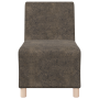 Sofá Sillón 3 pcs Gris oscuro 55 cm Cuero de ante sintético