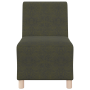 Sofá Sillón 3 pcs Verde 55 cm Cuero de ante sintético