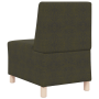 Sofá Sillón 3 pcs Verde 55 cm Cuero de ante sintético