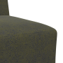 Sofá Sillón 3 pcs Verde 55 cm Cuero de ante sintético