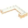 Garden furniture 10 pieces and cream pine wood cushions by vidaXL, Garden sets - Ref: Foro24-3097007, Price: 748,19 €, Discou...