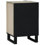 Gabinete de Baño con estante Marrón, Negro 38 x 33.5 x 58 cm