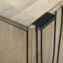 Gabinete de Baño con estante Marrón, Negro 38 x 33.5 x 58 cm