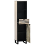 Gabinete de Baño con cajón con estante Marrón, Negro 38 x 33.5