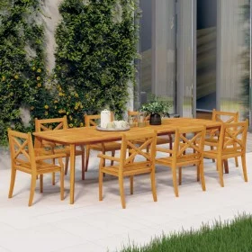 Garten-Esszimmerstühle 8 Stück aus massivem Akazienholz von vidaXL, Gartenstühle - Ref: Foro24-3098662, Preis: 587,96 €, Raba...