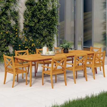 Garten-Esszimmerstühle 8 Stück aus massivem Akazienholz von vidaXL, Gartenstühle - Ref: Foro24-3098662, Preis: 557,43 €, Raba...