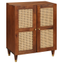 Vitrina Marrón 60 x 33 x 75 cm Madera de mango maciza