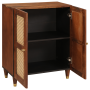 Vitrina Marrón 60 x 33 x 75 cm Madera de mango maciza