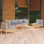 5-piece garden furniture set with solid pine wood cushions by vidaXL, Garden sets - Ref: Foro24-3096183, Price: 398,14 €, Dis...