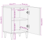 Gabinete de Baño con estante con almacenamiento con puerta