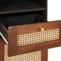 Vitrina con cajón con estante con almacenamiento con puerta