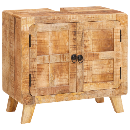 Gabinete de Baño Madera de mango maciza, Madera ingenierizada