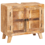 Gabinete de Baño Madera de mango maciza, Madera ingenierizada
