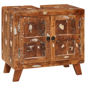 Gabinete de Baño Madera de mango maciza, Madera ingenierizada