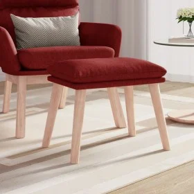 Reposapiés de tela color vino 45x29,5x35 cm by vidaXL, Ottomans - Ref: Foro24-341432, Price: 36,01 €, Discount: %