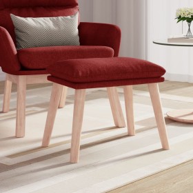 Reposapiés de tela color vino 45x29,5x35 cm von vidaXL, Osmanen - Ref: Foro24-341432, Preis: 36,69 €, Rabatt: %