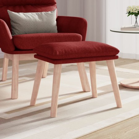 Reposapiés de tela color vino 45x29,5x35 cm von vidaXL, Osmanen - Ref: Foro24-341432, Preis: 36,69 €, Rabatt: %