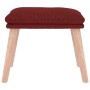 Reposapiés de tela color vino 45x29,5x35 cm von vidaXL, Osmanen - Ref: Foro24-341432, Preis: 36,69 €, Rabatt: %