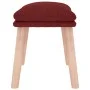 Reposapiés de tela color vino 45x29,5x35 cm by vidaXL, Ottomans - Ref: Foro24-341432, Price: 36,01 €, Discount: %