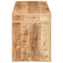 Mesa Auxiliar Marrón 60 x 35 x 46 cm Madera de mango maciza