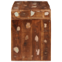Mesa Auxiliar 60 x 35 x 46 cm Madera reciclada sólida