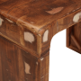 Mesa Auxiliar 60 x 35 x 46 cm Madera reciclada sólida
